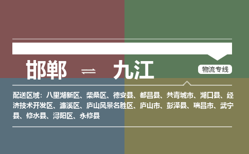 邯郸到九江物流专线_邯郸到九江货运公司_整车运输包车业务