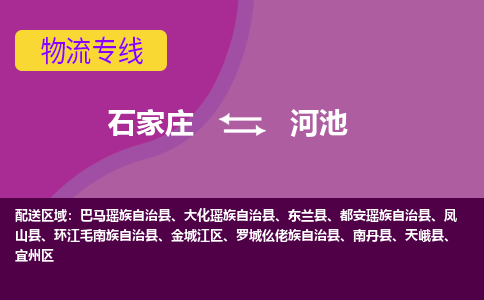 石家庄到河池物流公司-石家庄发货到河池物流专线